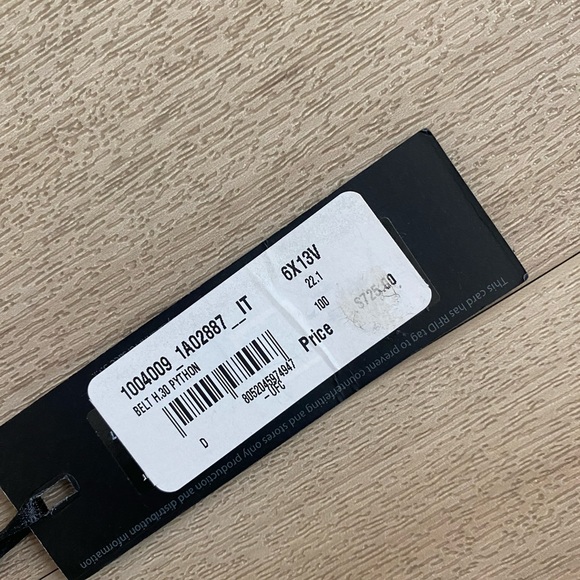 Versace Python Medusa Belt - Picture 7 of 7